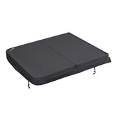 Cover for Helios Swim Spa V1+V3 - PART 1 ONLY - Black Fabric with Platinum Spas Logo
